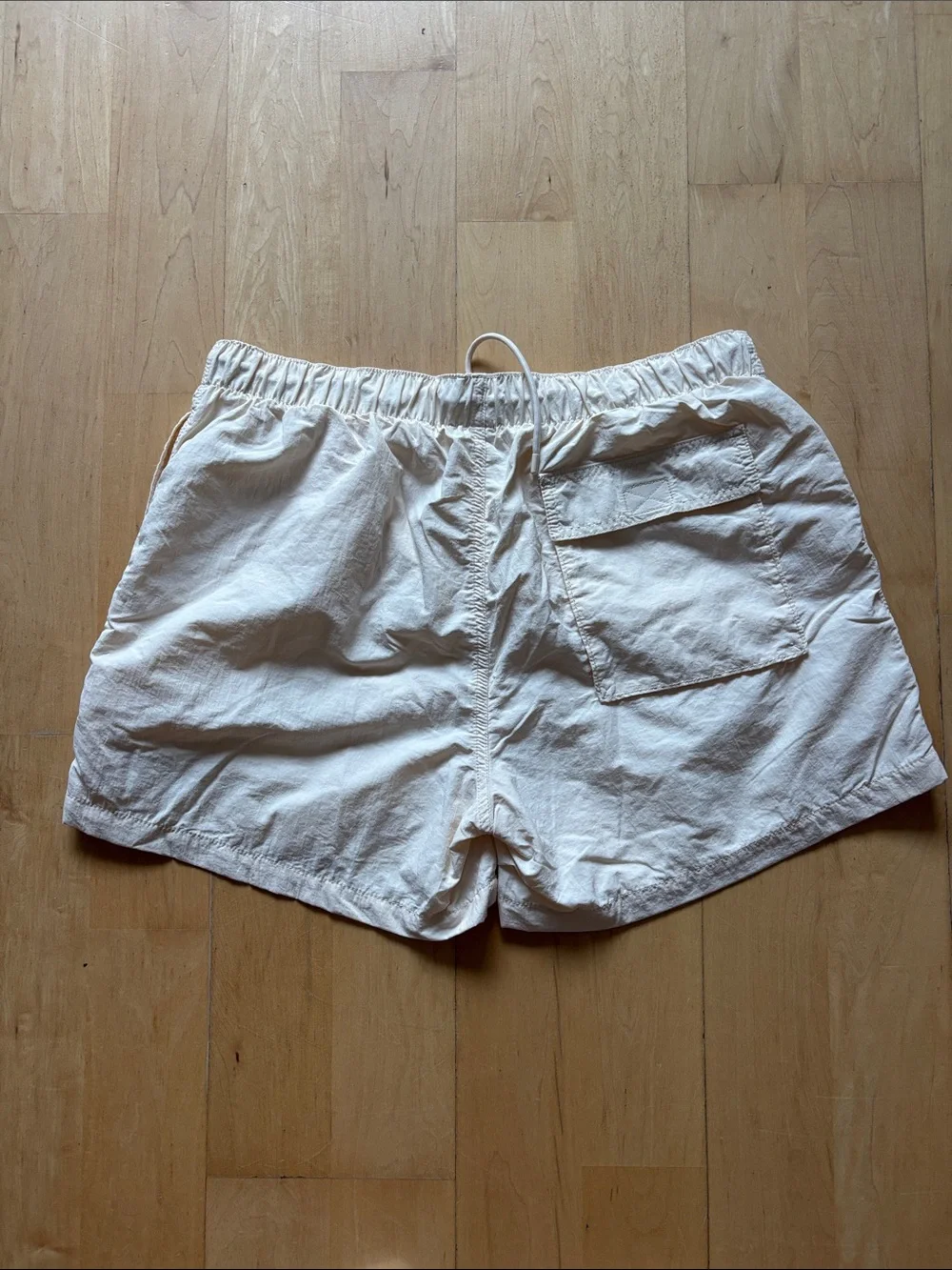 Women’s Lightweight Drawstring Shorts - Cream - Picture 2 of 2